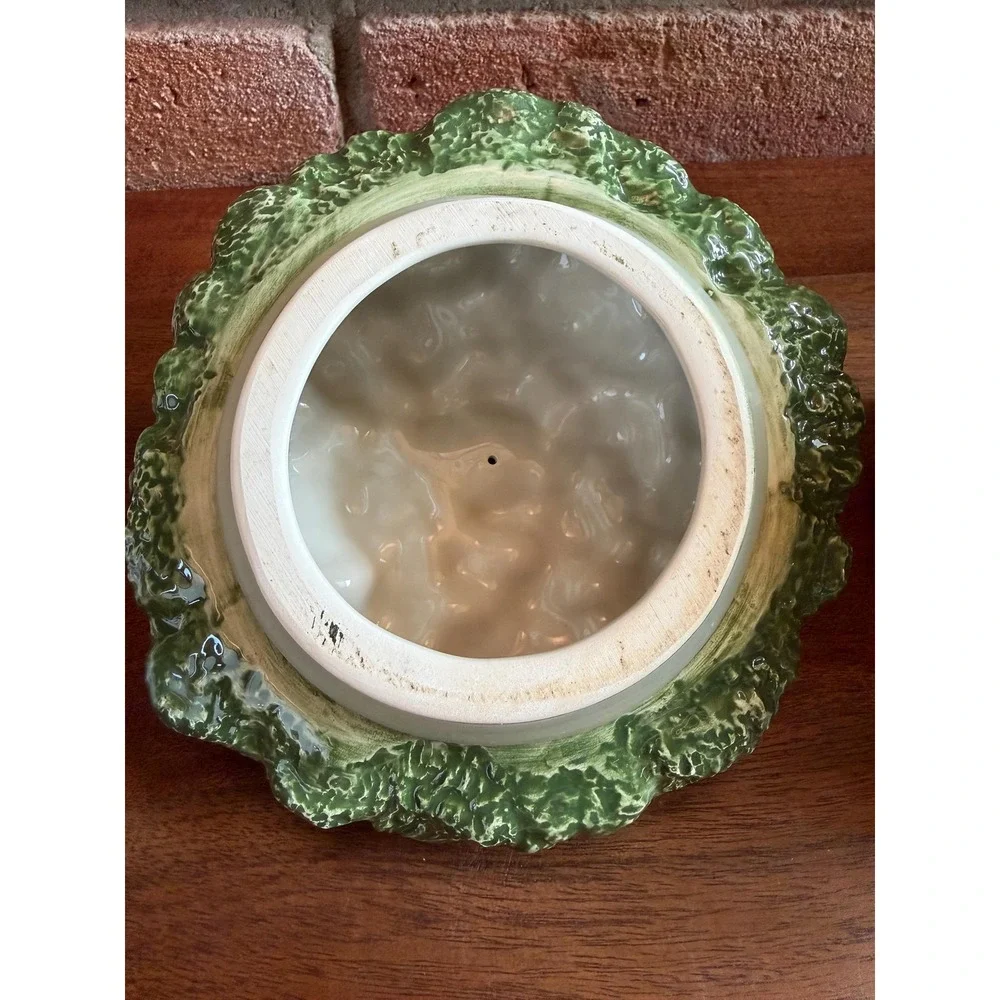Vintage Fitz & Floyd Ceramic Broccoli Carrot Canister Cookie Jar
